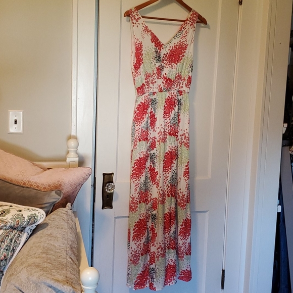 Lucky Brand NWT Floral Sleeveless Maxi Dress XS - Picture 10 of 10